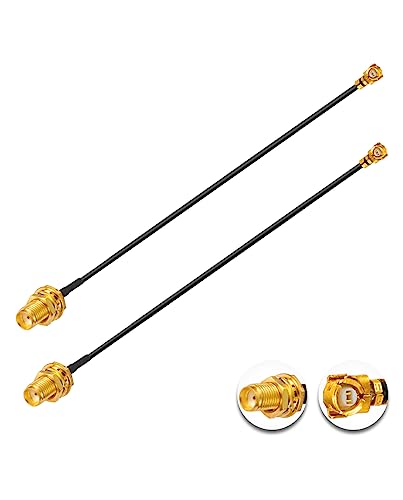 Vecys 2PCS U.FL IPEX zu SMA Female Low Loss Koaxialkabel 6" /15CM U.fl/IPEX 1.37mm Mini-Koaxial Pigtail Kabel für Wireless Router Mini PCIE Netzwerkkarten PCI Wi-Fi WAN Repeater Vecys 2PCS U.FL IPEX zu SMA Female Low Loss Koaxialkabel 6" /15CM U.fl/IPEX 1.37mm Mini-Koaxial Pigtail Kabel für Wireless Router Mini PCIE Netzwerkkarten PCI Wi-Fi WAN Repeater von Vecys