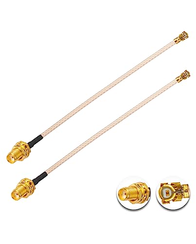 Vecys 2PCS U.FL IPEX zu SMA Female Low Loss Koaxialkabel 8" /20CM U.fl/IPEX RG178 RF Koaxial Pigtail Kabel für Wireless Router Mini PCIE Netzwerkkarten PCI Wi-Fi WAN Repeater Vecys 2PCS U.FL IPEX zu SMA Female Low Loss Koaxialkabel 8" /20CM U.fl/IPEX RG178 RF Koaxial Pigtail Kabel für Wireless Router Mini PCIE Netzwerkkarten PCI Wi-Fi WAN Repeater von Vecys