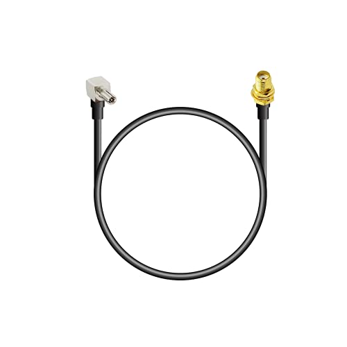 Vecys 4G Antenne Kabel SMA zu TS9 Kabel SMA Buchse Schott an TS9 Stecker rechtwinklig 2G 3G 4G Antennenrouter Verlängerungskabel 30 cm RG174 von Vecys