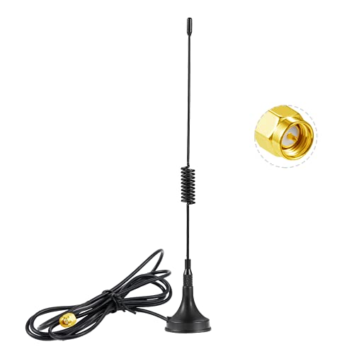 Vecys 868 MHz Antenne GSM 3dBi SMA Antenne Verlängerungskabel 3 m RG174 Kabel Magnetfuß SMA Stecker Adapter kompatibel mit Homematic CCU3 CCU2 Himbeer Pi HM MOD RPI PCB Kit ELV Kit Raspberry Matic von Vecys