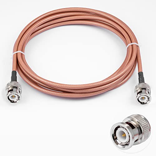 Vecys BNC-Stecker auf BNC-Stecker Kabel 50 Ohm BNC-Stecker auf Stecker RG400 HF-Koaxial-Pigtail-Überbrückungskabel 10FT/3M für HF-Antennen Ham Radio Handheld Vecys BNC-Stecker auf BNC-Stecker Kabel 50 Ohm BNC-Stecker auf Stecker RG400 HF-Koaxial-Pigtail-Überbrückungskabel 10FT/3M für HF-Antennen Ham Radio Handheld von Vecys