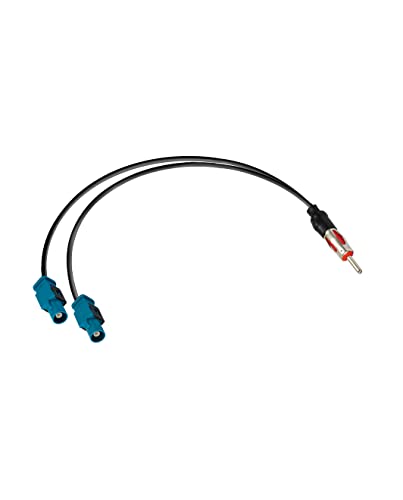 Vecys DIN Stecker auf Dual Fakra Z Stecker Autoradio Antennen Splitter Kabel Fakra Z Stecker auf DIN Stecker Kabel RG174 15.35In/39CM für AM/FM DAB Autoradio Antenne Vecys DIN Stecker auf Dual Fakra Z Stecker Autoradio Antennen Splitter Kabel Fakra Z Stecker auf DIN Stecker Kabel RG174 15.35In/39CM für AM/FM DAB Autoradio Antenne von Vecys