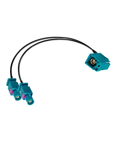 Vecys Fakra Z Kabel Fakra Z Buchse rechtwinklig 90 Grad zum doppelten Fakra Z Steckeradapterkabel RG174 30CM / 12in für Auto Stereo DAB Antenne GPS Navigationssystem Antenne Vecys Fakra Z Kabel Fakra Z Buchse rechtwinklig 90 Grad zum doppelten Fakra Z Steckeradapterkabel RG174 30CM / 12in für Auto Stereo DAB Antenne GPS Navigationssystem Antenne von Vecys