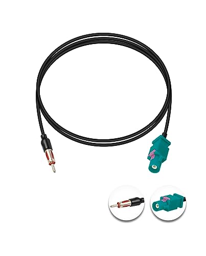 Vecys Fakra Z Kabel Fakra Z Stecker auf DIN Stecker Adapterkabel 3.3FT/1M Fakra DIN Stecker Pigtail Fakra Kabel RG174 für FM/AM Radio Antenne von Vecys