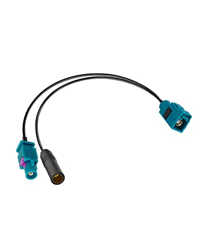 Vecys Fakra Z Kabel Fakra Z Verlängerungskabel für Fahrzeugantennen Stecker RG174 15 cm für Auto Stereo DAB Antennen GPS Navigationssystem Antenne (2 Stück) von Vecys