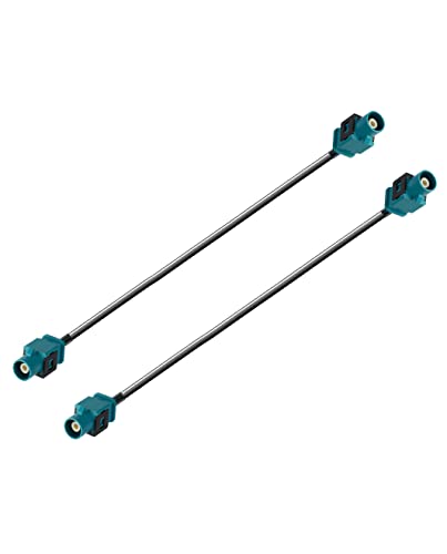 Vecys Fakra Z Kabel Fakra Z Verlängerungskabel für Fahrzeugantennen Stecker RG174 15 cm für Auto Stereo DAB Antennen GPS Navigationssystem Antenne (2 Stück) von Vecys
