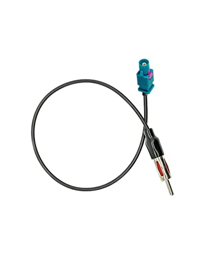 Vecys Fakra zu DIN Adapterkabel Fakra Z Adapter Autoradio TV DAB + GPS Fakra Zauf DIN Stecker Pigtail Fakra Kabel RG174 12 Zoll 30cm kompatibel mit FM/AM Radio Antenne Blaupunkt Sitz von Vecys