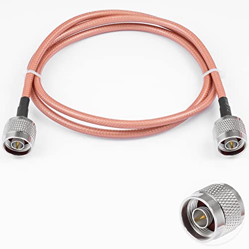Vecys N auf N Stecker Jumper Low Loss Koaxialkabel RG400 3FT/1M für 3G 4G 5G LTE Antenne Amateurfunk GPS WiFi Vecys N auf N Stecker Jumper Low Loss Koaxialkabel RG400 3FT/1M für 3G 4G 5G LTE Antenne Amateurfunk GPS WiFi von Vecys