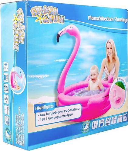 Splash und Fun Planschbecken Flamingo 100cm von Vedes