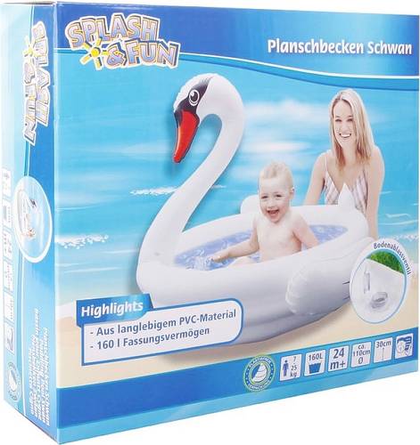 Splash und Fun Planschbecken Schwan 95cm von Vedes