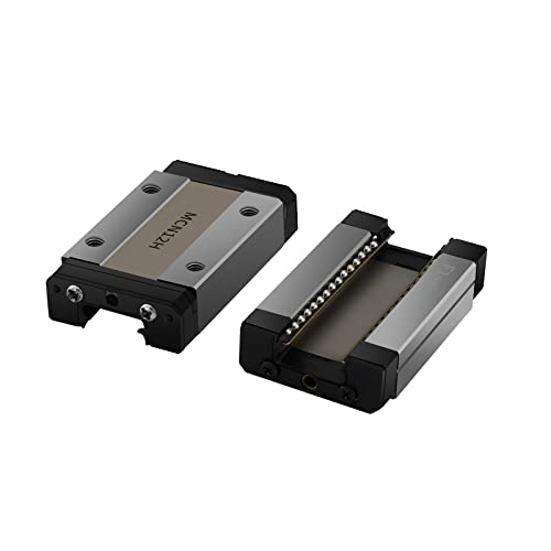 Veekaft 2 Stk Schieber aus 440C-Edelstahl MGR7 Miniatur-Linearführung MGN7H Schlitten, geeignet für 3D-Drucker CNC （Nur MGN-Schieberegler,MGN7H,2) von Veekaft