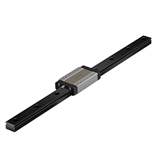 Veekaft Schwarze Beschichtung MGR Schiene MGR12 Miniatur-Linearführung 150 mm mit MGN12H Schlitten, geeignet für 3D-Drucker CNC (150mm,MGN12H,1) von Veekaft