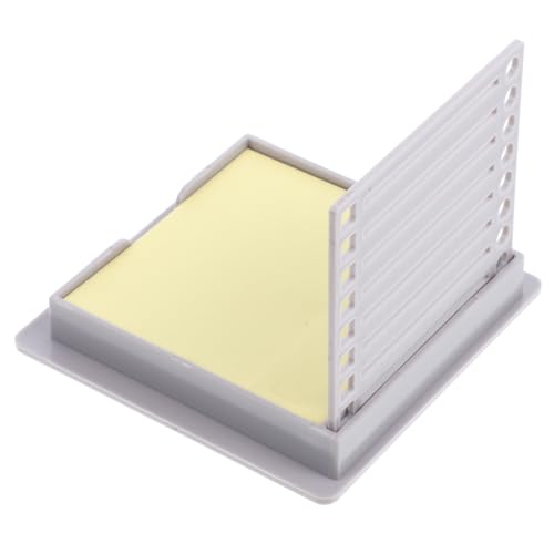 Veemoon 1 Satz Aufbewahrungsbox Für Notizen Schlank Für Schreibtisch Anzeige Rosa Sortiert Beachten Sie Den Halter Notizblock-hülle Inhaber Notizblockspender Schreibwaren Light Grey Abs von Veemoon