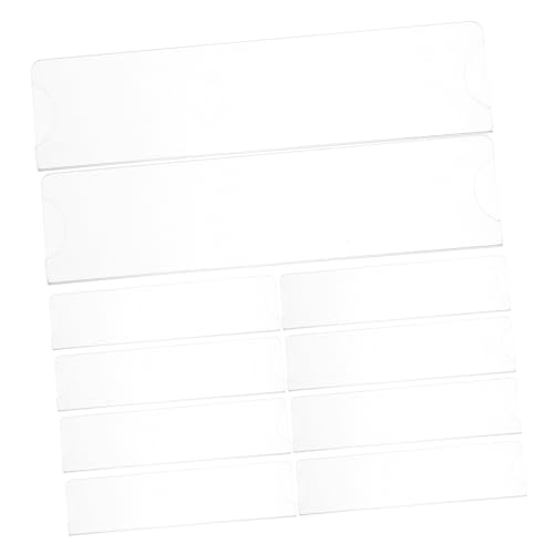 Veemoon 10 Stück Acryl Namensschildhalter Für Die Wand Transparenter Acryl Schildhalterrahmen Mit Klebebändern Türschilder Für Das Klassenzimmer Das Zuhause Und Das Büro von Veemoon