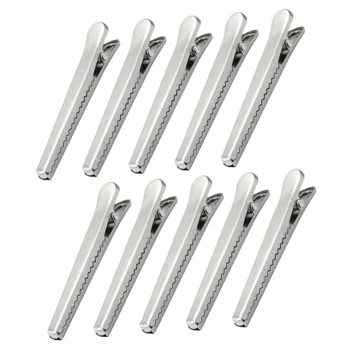 Veemoon 10 Stück Clip zur Aufbewahrung von Lebensmitteln Gericht rostfrei wiederverwendbar Verschlussclip für Lebensmittelbeutel Verschlussklemmen für Snackbeutel Silver Veemoon 10 Stück Clip zur Aufbewahrung von Lebensmitteln Gericht rostfrei wiederverwendbar Verschlussclip für Lebensmittelbeutel Verschlussklemmen für Snackbeutel Silver von Veemoon