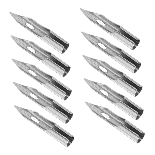 Veemoon 10 Stück Füllfederhalterfeder Zubehör für Tintenstifte Tauchstift Dip Stift Kalligraphie-Tintenstift Marker -Stift -Ersatznibs Ersatztipps Nibs Modellstift Metall Silber Veemoon 10 Stück Füllfederhalterfeder Zubehör für Tintenstifte Tauchstift Dip Stift Kalligraphie-Tintenstift Marker -Stift -Ersatznibs Ersatztipps Nibs Modellstift Metall Silber von Veemoon