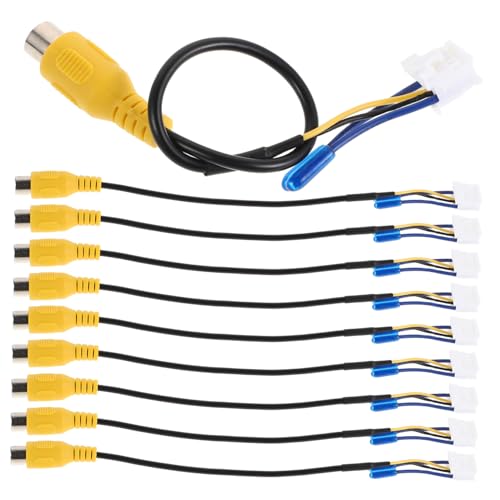 Veemoon 10 Stück Rückfahrkamera-adapterkabel Ersatz Rückansicht Auto-rückfahrkamerakabel Autoradio-videoausgangsadapter Autokamera-Adapter Rückfahrkamera- Autokamerakabel Plastik Veemoon 10 Stück Rückfahrkamera-adapterkabel Ersatz Rückansicht Auto-rückfahrkamerakabel Autoradio-videoausgangsadapter Autokamera-Adapter Rückfahrkamera- Autokamerakabel Plastik von Veemoon