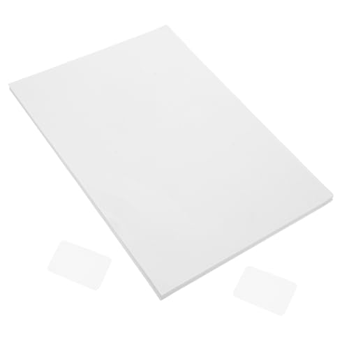 Veemoon 100 Blatt Selbstklebende Etikettenaufkleber Klebeband Kleine Etikettenaufkleber Druckeretiketten Adressetikett Leere Etikettenaufkleber Adressaufkleber Klebetiketten Papier Weiß von Veemoon