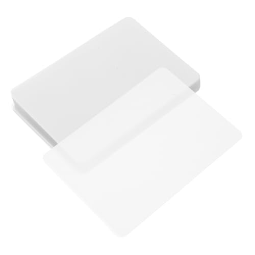 Veemoon 100 Blatt Transparenter Plastikfilm Vinyl Laminierzubehör Laminator Laminierung Laminiertaschen groß kunststofffolie laminierfolien wasserfeste Laminierfolie PVC-Laminierfolie Weiß von Veemoon
