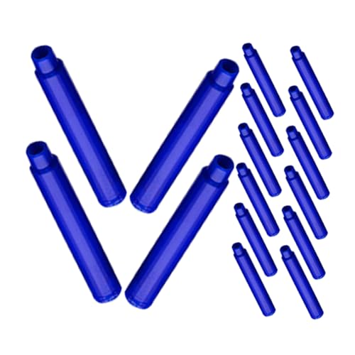 Veemoon 100 Stück Tintenbeutel (f) Kalligraphie Blau Büro Füllfederhalter für Männer Nachfüllung Schreiben von Füllfederhaltern Füller löschbare Stiftminen Tintenstift Stifttinte Plastik von Veemoon