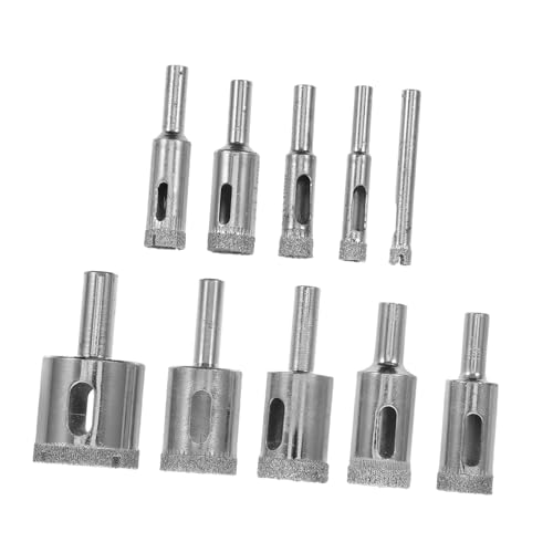 Veemoon 10Er Set Bohrer für Keramik Keramikbohrer Bohrer für Porzellanfliesen Porzellanfliesenbohrer Steinbohrer für Beton Bohrer zum Bohren von Wänden Betonbohrer legierter Stahl Silber Veemoon 10Er Set Bohrer für Keramik Keramikbohrer Bohrer für Porzellanfliesen Porzellanfliesenbohrer Steinbohrer für Beton Bohrer zum Bohren von Wänden Betonbohrer legierter Stahl Silber von Veemoon