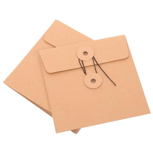 Veemoon 10Stücke CD Hüllen aus Kraftpapier Stabile und Langlebige Dvd Umschläge Braune Aufbewahrungstaschen für Büro Schule und Schützt Kratzern von Veemoon