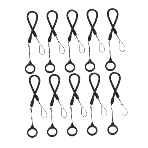 Veemoon 10Stücke Elastisches Lanyard Für Stylus Stift Halteband Mit Feder Spiraldesign Zur Vermeidung Von Verlust Lang Silikonring von Veemoon