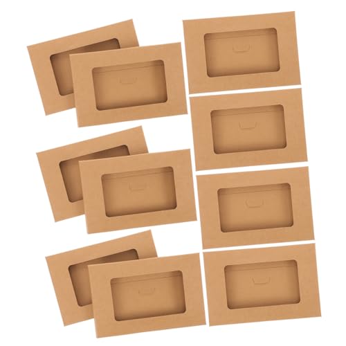 Veemoon 10Stücke Kraftpapier Postkartenboxen mit Fenster Langlebige und Praktische Umhüllung für Postbriefe Rechnungen und Kataloge für Dekoration und Aufbewahrung Veemoon 10Stücke Kraftpapier Postkartenboxen mit Fenster Langlebige und Praktische Umhüllung für Postbriefe Rechnungen und Kataloge für Dekoration und Aufbewahrung von Veemoon