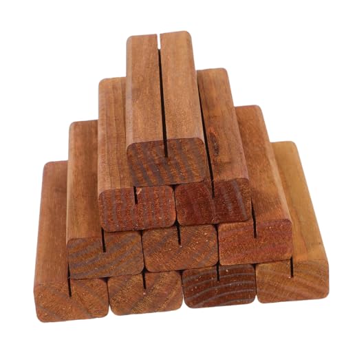 Veemoon 10pcs Retro Holzdesktop -kartenhalter Office Memo Clipständer Rustikal Veemoon 10pcs Retro Holzdesktop -kartenhalter Office Memo Clipständer Rustikal von Veemoon