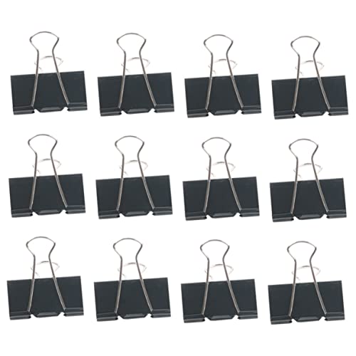 Veemoon 12 Stück Skizzenblockhalter Schreibtisch Büro Aktenordner schwarze Ordner Tafel-Memo-Clip Größe Schülern Briefpapier Gouache-Klemmen Reißbrett-Clips Metall Black Veemoon 12 Stück Skizzenblockhalter Schreibtisch Büro Aktenordner schwarze Ordner Tafel-Memo-Clip Größe Schülern Briefpapier Gouache-Klemmen Reißbrett-Clips Metall Black von Veemoon