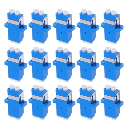 Veemoon 15 Stücke Flansch Typ Lc Zu Lc Fiber Adapter Für Patch Panel Und Server Rack Single Mode Optische Faser Stecker Für Netzwerk Und Internet Verwenden von Veemoon
