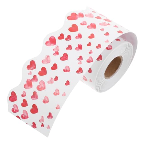 Veemoon 1Rolle Herzförmige Selbstklebende Aufkleber für Valentinstag Dekorative Bordüre für Whiteboard und Bulletin Board für Klassenzimmer Schule und Büro Dekoration Veemoon 1Rolle Herzförmige Selbstklebende Aufkleber für Valentinstag Dekorative Bordüre für Whiteboard und Bulletin Board für Klassenzimmer Schule und Büro Dekoration von Veemoon