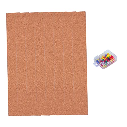 Veemoon 1Satz Korktafel Streifen Rahmenlose Kork Bulletin Bars für Büro und Zuhause mit Pinnadeln für Notizen Dokumente und Kreative Dekorationen Veemoon 1Satz Korktafel Streifen Rahmenlose Kork Bulletin Bars für Büro und Zuhause mit Pinnadeln für Notizen Dokumente und Kreative Dekorationen von Veemoon