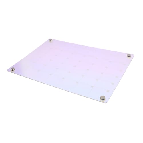 Veemoon 1Satz Magnetische Monatsplanertafel Farbige Kühlschrank Magnettafel Wiederverwendbar und Abwischbar Familienorganisation Markern von Veemoon