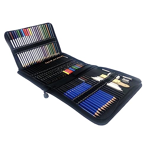 Veemoon 1Satz Teiliges Skizzier Bleistift Set Professionelles Zeichnungsset Für Künstler Enthält Buntstifte Graphit Und Kohlestifte Für Erwachsene Mit Robusten Spitzen von Veemoon