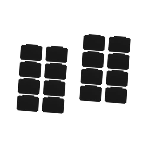 Veemoon 2 Sätze Warenzeichen Clips Etiketten Einzelhandel Regal Klebrig Einkaufskorb Zeichenhalter Werbeclip-label Preisschild Preisanzeigehalter Pp Black 8 Stück * 2 von Veemoon