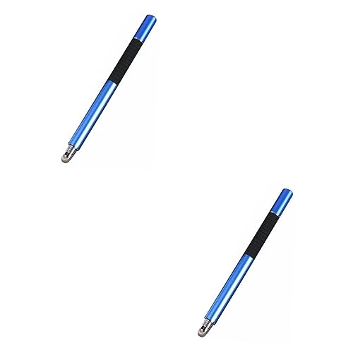 Veemoon 2 Stück 2 1 kapazitiver Stift universal Pen Tablet Pen skizzierstifte zeichenstift Tablet Stift pens Malerei 2 in 1 Eingabestift Telefon Handys Touchscreen-Stift Multifunktion Tuch von Veemoon