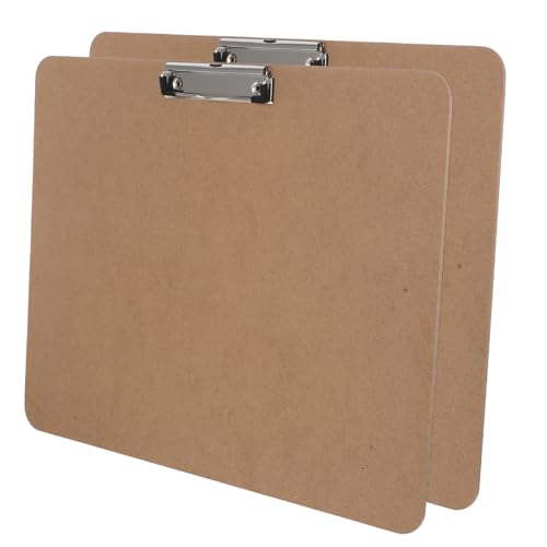 Veemoon 2 Stück Gürtelclip-schreibblock Ziehklemmen Bau-zwischenablage Clip Für Die Zwischenablage Klemmbrett Für Absolventen Tragbares Ausdrucksbrett Light Brown Mdf Und Edelstahl von Veemoon