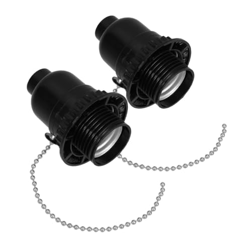 Veemoon 2 Stück Lampenkopf Sockel Für Glühbirnenhalter Vintage Lampenfassungen Halterung Für Wandleuchten Lichthalter Teile Für Deckenleuchtenhalter Zugketten-lampenfassung Black Abs Veemoon 2 Stück Lampenkopf Sockel Für Glühbirnenhalter Vintage Lampenfassungen Halterung Für Wandleuchten Lichthalter Teile Für Deckenleuchtenhalter Zugketten-lampenfassung Black Abs von Veemoon