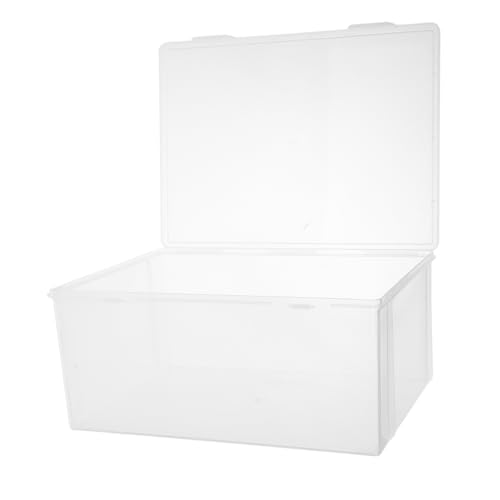 Veemoon 2 Stück staubdichte Aufbewahrungsbox CD-Vitrine Grußkartenaufbewahrung Disc-Hülle Juwelenfälle Laib Kuchenhalter Kartenorganisator DVD-Ordner Grußkartenhalter pp Transparent von Veemoon