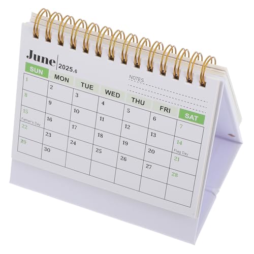 Veemoon 2025 Schreibtischkalender Mond- Büro Thematisiert Mini Die Standkalender Klein Stehender Flip-kalender Für Den Schreibtisch Papier von Veemoon