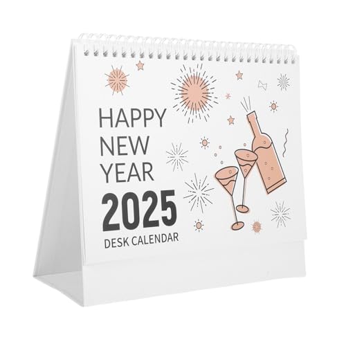 Veemoon 2025 Tischkalender Tischkalender Laufkalender Klappkalender Für Tischkalender Tischständer Aufbewahrung Tischkalender Trocken Abwischbar Kleiner Kalender Kalenderpapier von Veemoon