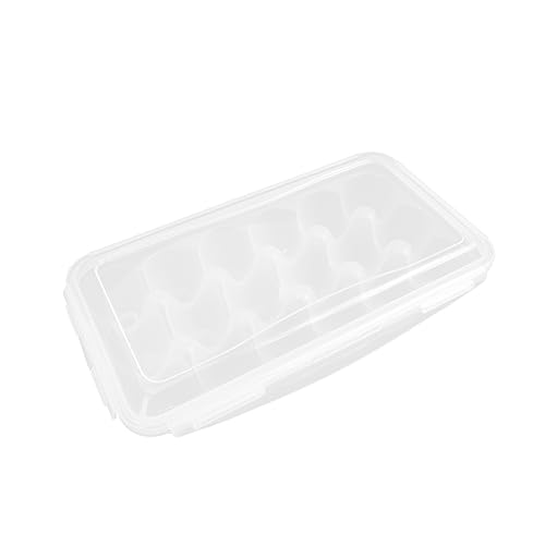 Veemoon 2Er-Box Eierbehälter aufbwahrungsbox bewahrungsbox Versandkartons für Eier durchsichtige Organisationsbehälter aus Kunststoff Essenstablett Ei Fall Eierspender tragbar von Veemoon