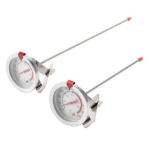 Veemoon 2Stücke Friteusenthermometer Hitzebeständig bis Präzise Fleisch Bbq Temperaturanzeige mit Clip für Frittieren Grillen Veemoon 2Stücke Friteusenthermometer Hitzebeständig bis Präzise Fleisch Bbq Temperaturanzeige mit Clip für Frittieren Grillen von Veemoon