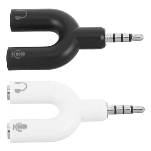 Veemoon 2Stücke Kopfhörer Splitter Y Adapter für Dual Audiokonverter für Gleichzeitige Nutzung von Kopfhörern Kompatibel mit Smartphones Anderen Geräten von Veemoon