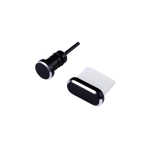Veemoon 2Stücke Teiliges Set Kopfhörer USB C Staubstopfen Kompatibel mit Schwarz von Veemoon