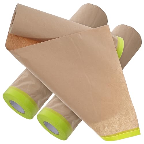 Veemoon 3 Rollen Möbelschutzpapier Vorgeklebtes Abdeckpapier Zum Lackieren Abdeckfolie Lackklebeband Zum Lackieren Möbelschutzpapier Auto Abdeckpapier Abdeckmasken Veemoon 3 Rollen Möbelschutzpapier Vorgeklebtes Abdeckpapier Zum Lackieren Abdeckfolie Lackklebeband Zum Lackieren Möbelschutzpapier Auto Abdeckpapier Abdeckmasken von Veemoon