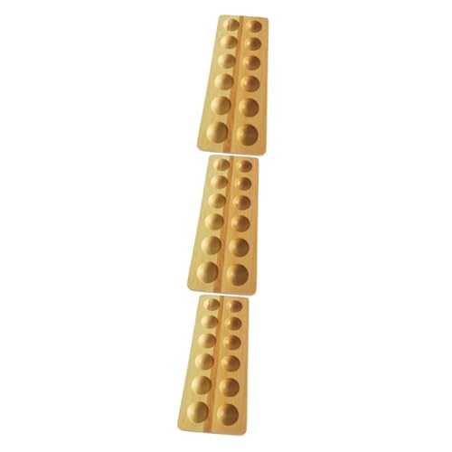 Veemoon 3 Stück 12 Eierschale Aufbewahrungsbehälter für Eier Eierablage für egg holder for refrigerator eierhalter Holztablett Eierablage Holz Eierhalter aus Holz von Veemoon