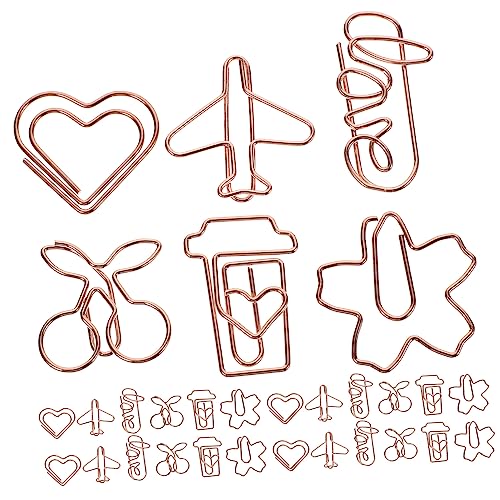 Veemoon 30Stücke Kreative Papierclips Flexible Metallklammern Verschiedene Dekorative Büroklammern für Schule Büro Lesezeichen Vielseitige Verwendung Goldfarben Veemoon 30Stücke Kreative Papierclips Flexible Metallklammern Verschiedene Dekorative Büroklammern für Schule Büro Lesezeichen Vielseitige Verwendung Goldfarben von Veemoon