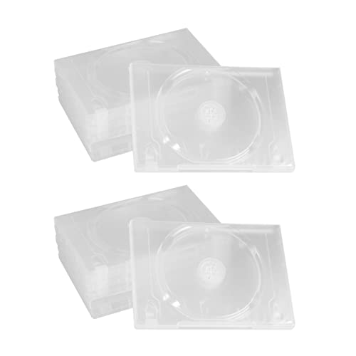 Veemoon 36 STK Cd-hülle Klarer Binder Cd-DVD-etui Cd-aufbewahrungsmappe Ärmel Umschläge Cd-schutzhüllen Cd-aufbewahrungsbehälter Schmuckkästchen Klare Fälle Plastik Tragbar Malseite Weiß von Veemoon